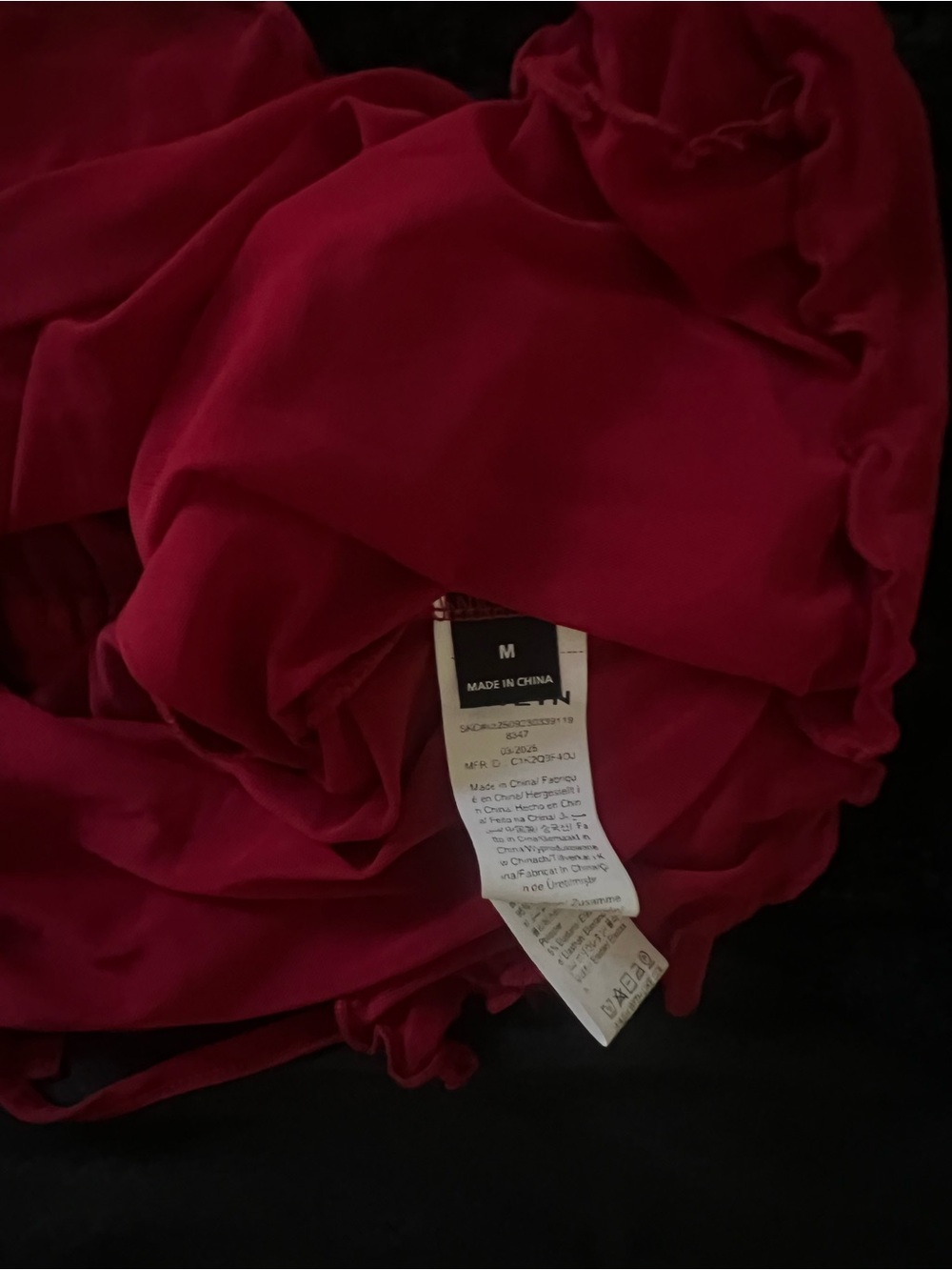 Women's Red Midi Shirt- Classic Flowing Silhouette